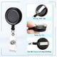 thumbnail image 2 of Porta Credencial Retractil Koorito 2 Pack Clip Negro, 2 of 3