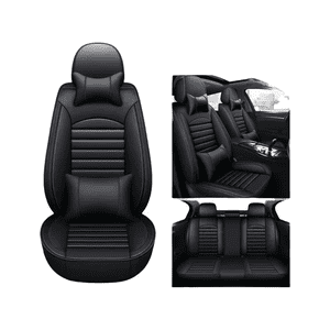 Genérico - Set Completo Funda Cubre Asiento Eco-Cuero Alta Calidad