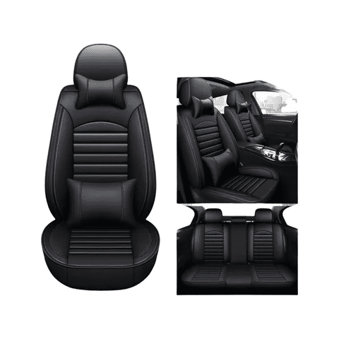 Genérico - Set Completo Funda Cubre Asiento Eco-Cuero Alta Calidad