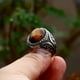 thumbnail image 3 of Healing Power Vintage Tiger Eye Ring - Perfect Anniversary or Birthday Gift - Classic Oval Gemstone Claw Ring, 3 of 4