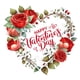 thumbnail image 1 of Pegatina para ventana del día de San Valentín, pegatina para nevera con rosas adhesivas para ventana del día de San Valentín, calcomanía artística , estilo c, 1 of 5