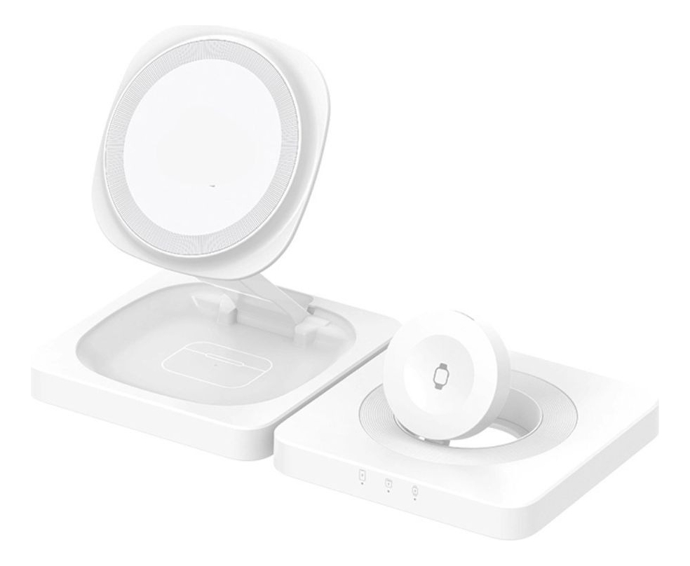 Genérico - Estacion Carga Magnetica Inalambrica 15W Multifuncional Lau