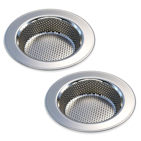 Coladores para fregadero Seatery de acero inoxidable, 11.4 cm, 2 piezas