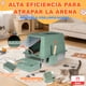 thumbnail image 4 of Set Arenero Gato Extragrande Baño Sanitario Michi Acero Inox Verde, 4 of 10
