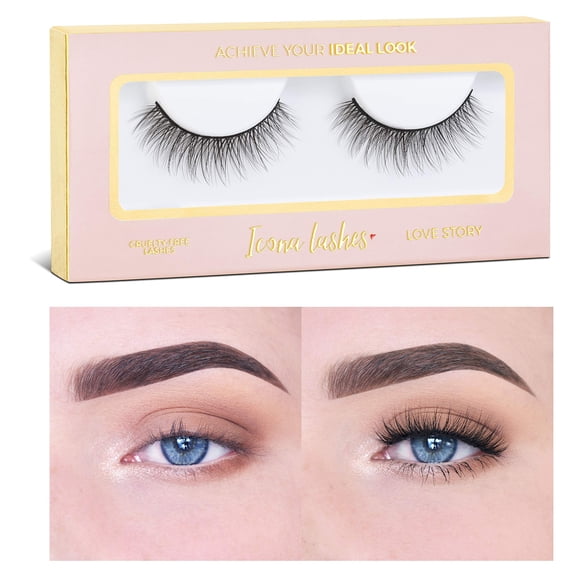 Pestañas postizas Icona Lashes Love Story negro natural