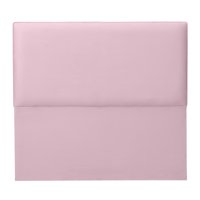 Espacio Hogar - Respaldo Flat 1 Plaza Felpa Rosado Claro