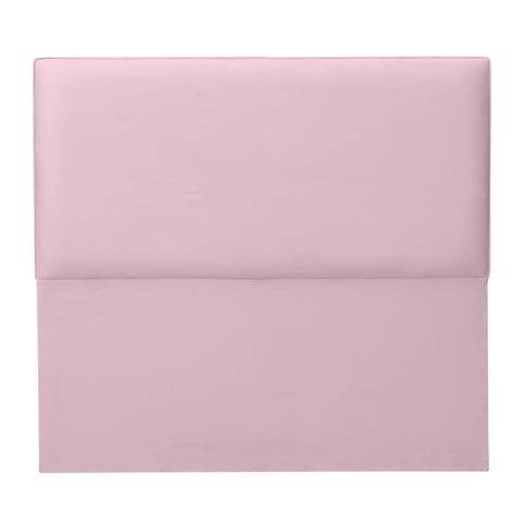 Espacio Hogar - Respaldo Flat 1 Plaza Felpa Rosado Claro