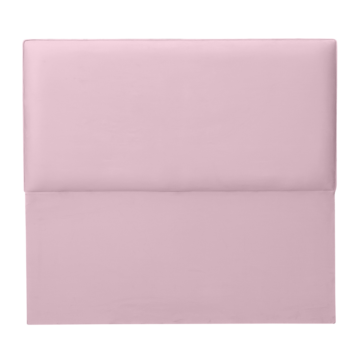 Espacio Hogar - Respaldo Flat 1 Plaza Felpa Rosado Claro