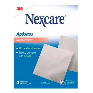 3M - Apósito No Adherente Para Heridas Nexcare Respirable X 4Unid