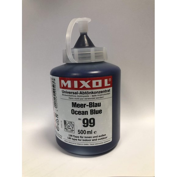Tinte de Pintura Mixol Ocean Blue #99 500 ml
