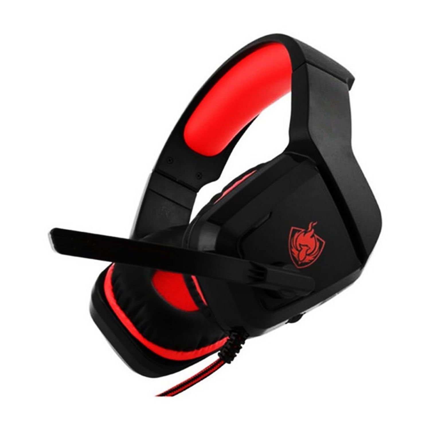 Importclick - Audífonos Gamer 3.5Mm Conector Estéreo Rojo