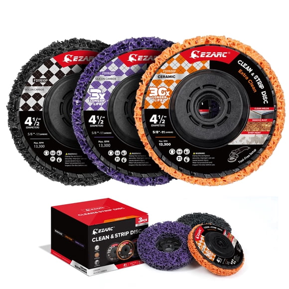 Juego de Discos Desbastadores EZARC 115 mm 3 Unidades Multicolor