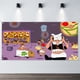 thumbnail image 2 of Fondo Temático Torre de Pizza Desmarcar 150x90cm, 2 of 6
