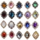 thumbnail image 3 of 10pcs Rhinestone Flat Back Beads Button Scrapbook Adorno Color Mixto, 3 of 3