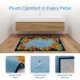 thumbnail image 3 of REGALWOVEN Alfombra de baño moderna impresa, alfombra de baño ultra suave y absorbente, alfombra de ducha de felpa de microfibra antideslizante azul 32" x 20", 3 of 5