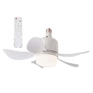 Ioensy - Ventiladores De Techo Con Luces Luz De Ventilador Con Enchufe Silencioso Para Dormitorio, Hogar, Sala De Estar