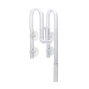 Ioensy - Tubo De Lirio Para Acuario, Superficie De Entrada Y Salida, Elimina Manchas De Aceite, Tubo De Lirio, Flujo De Entrada De 12Mm, Transparente