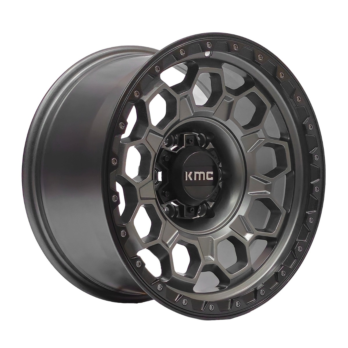 Kmc - Set 4 Llantas 17X9 6X139 Et0 Trek Mg Lmb Gr