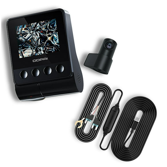 Pack DDPAI Z40 Cámara de vehículo dual 2.7K 5MP GPS ADAS Kit de cableado DDPAI A_HC12