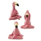 thumbnail image 2 of Estatua De Flamenco Para Yoga, Figura De Escritorio Rosa Para Dormitorio, Regalo De Cumpleaños, Cafetería, 3 Uds., 2 of 3