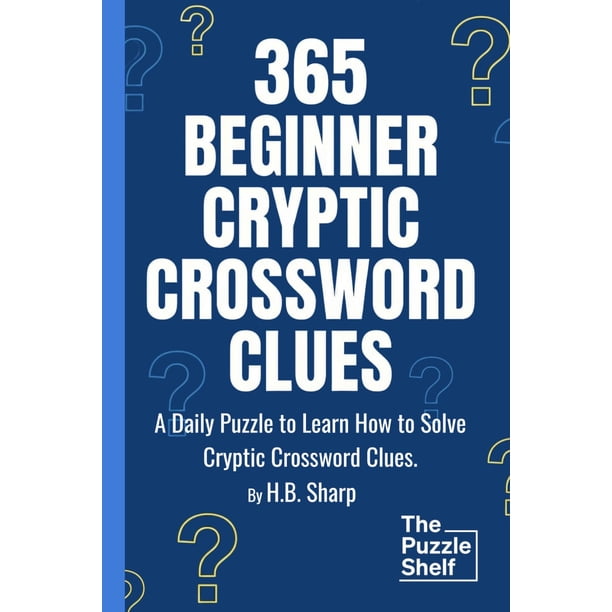 Libro de 365 pistas de crucigrama críptico para principiantes para amantes de los crucigramas