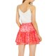 thumbnail image 3 of INSPIRE CHIC Falda Mini de Chifón con Volantes en Capas y Estampado Floral para Mujer, Cintura Elástica, Rosa Talla S, 3 of 8