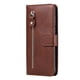 thumbnail image 3 of Funda con Cremallera para Motorola MOTO E20/E30/E40, Carcasa Cartera de Cuero PU con Soporte y Tarjetero, 3 of 6