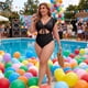 thumbnail image 2 of Agnes Orinda Traje de Baño de Una Pieza para Mujer de Talla Grande para Escuela y Universidad, Bikini con Mangas Cortas, Corte con Volantes, Lazo Frontal, Fruncido, Playa, Vacaciones, Talla 4X, Negro, 2 of 9