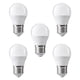 thumbnail image 1 of Pack 5 Ampolletas LED E-27 Bola G45 5W Cálido, 1 of 3