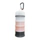 thumbnail image 1 of Contenedor De Proteínas A Prueba De Fugas Con 4 Compartimentos Apilables Para Entrenamiento En Casa, Deportes, Gris, Naranja Y Blanco, 1 of 5