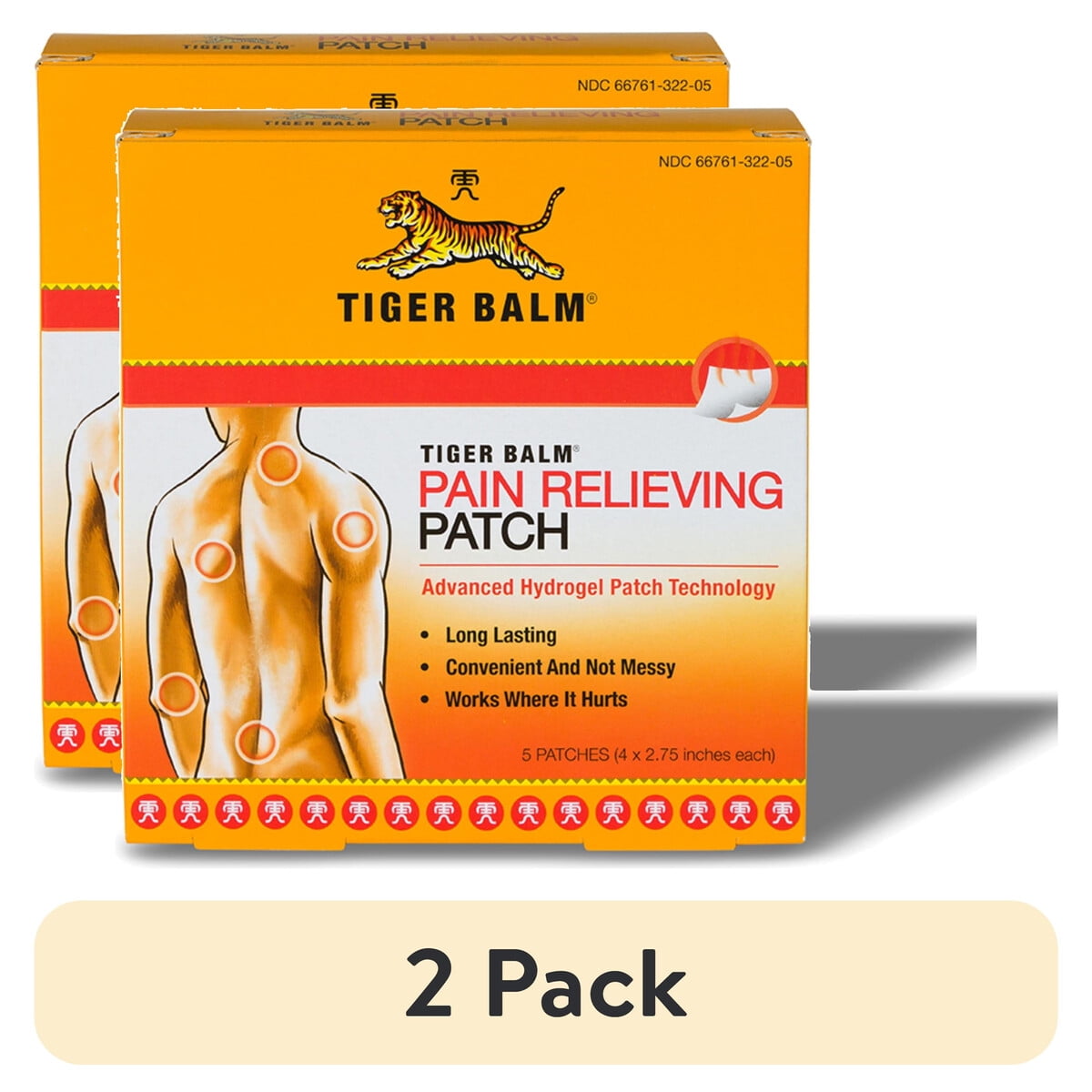 Parche Analgésico Tiger Balm 2 Pack 5 Unidades Hidrogel
