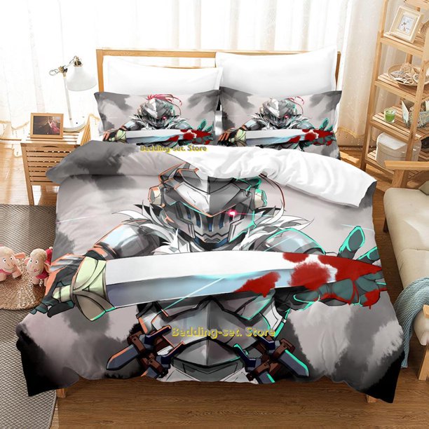 Goblin Slayer Bedding Set Bed Set Adult Kid Bedroom Duvetcover Setsparure de lit Bed
