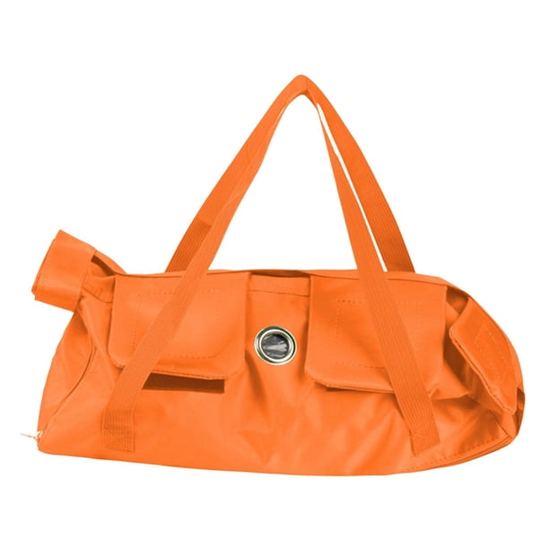 Bolsa de aseo para gatos, antiarañazos, antimordeduras, bolsa de sujeción cómoda y transpirable, para uñas, baño, manicura, limpieza, cuidado , Naranja 42cmx25cm M