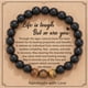 thumbnail image 1 of Love Heart Pendant Beaded Bracelet for Energy Healing and Relaxation - Perfect Gift with Card, 1 of 5