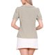 thumbnail image 3 of INSPIRE CHIC Camisa a Cuadros de Regreso a Clases para Mujer con Cuello Peter Pan, Manga Corta Abullonada, Botones Abajo, Blusa de Gingham, Marrón Claro S, 3 of 6