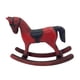 thumbnail image 4 of Figura de Caballo Mecedor de Madera, Adorno de Mesa, Artesanía, Escultura de Animal de Madera para Escritorio, Chimenea, Sala de Estar, Regalo de Cump Rojo, 4 of 5
