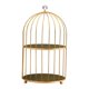 thumbnail image 1 of Bird Cage Desktop Perfume Organizador Titular Mostrador Maquillaje Rack 2-Tiers, 1 of 5