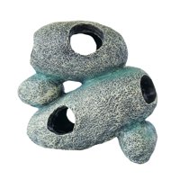 Ioensy - Cueva Para Acuario, Refugio De Roca, Casa De Juego Para Cría, Mesa De Acuario, Hogar 4 En 1