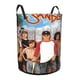 thumbnail image 2 of El Sándlot Cesta de lavandería de gran capacidad redonda con asa, bolsa para ropa sucia plegable, almacenamiento para dormitorio, baño y lavadero 44x35 cm, 2 of 6