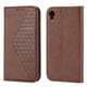 thumbnail image 1 of Funda Flip FOXDOCK para iPhone XR , Estilo Billetera con Diseño Rombo, Correa de Mano y Soporte, Uso Diario, 1 of 5