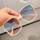 thumbnail image 2 of Stylish Oversized Square Frame Sunglasses for Women and Men - Ombre Lens Glasses with Minimalist Cat Eye Design, 2 of 4