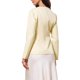 thumbnail image 3 of INSPIRE CHIC Elegante Blazer de Trabajo para Mujeres sin Cuello con Botones y Mangas Largas Chaquetas Peplum XS Beige, 3 of 6