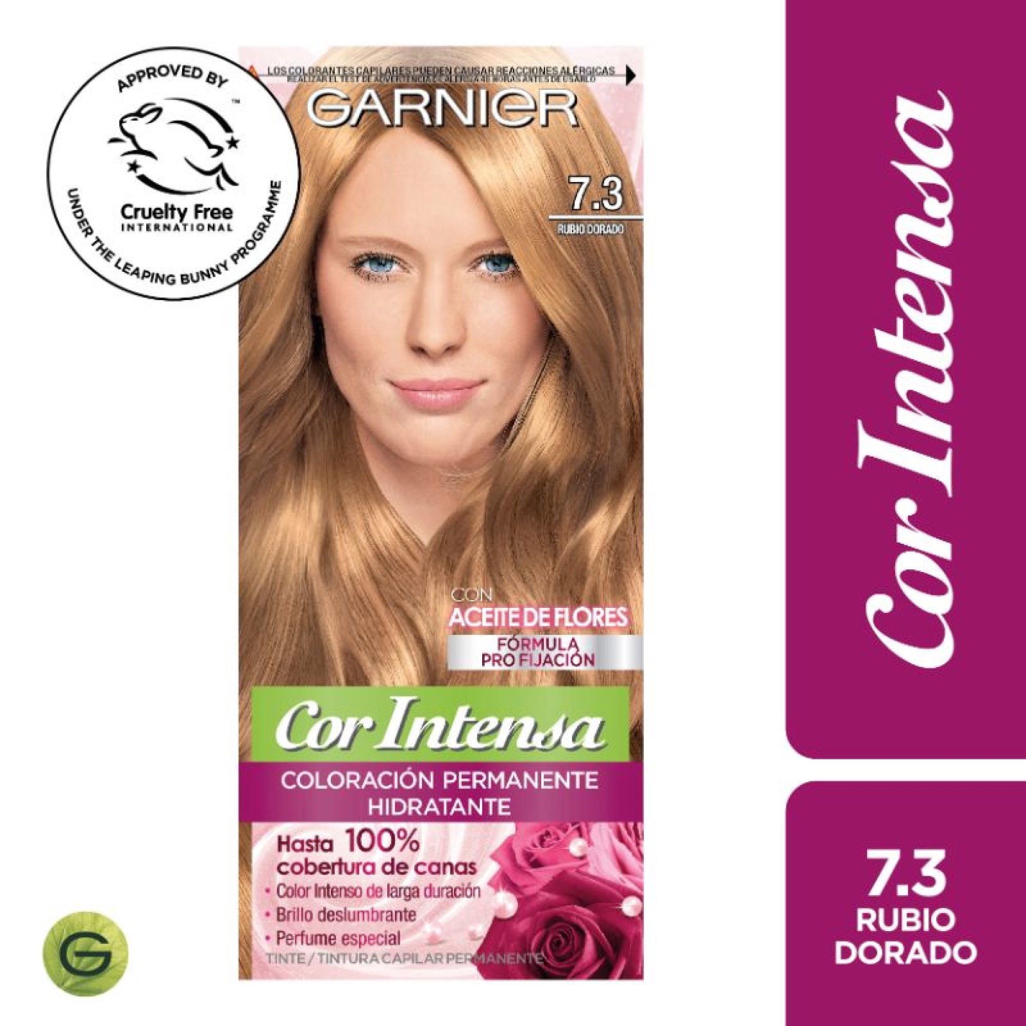 Coloración Cor Intensa Garnier Cabello 7.3 Rubio Dorado