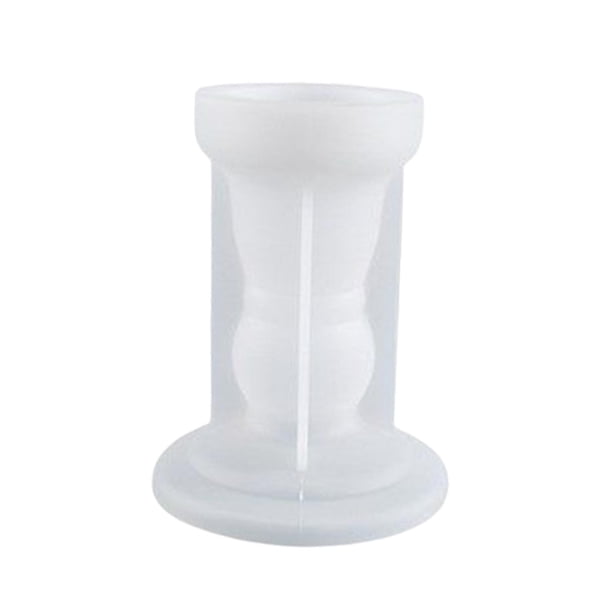 Portavelas De Silicona Modelo Fundición De Resina Epoxi Para Portavelas De Pilar 11,2 Cm X 8,4 Cm X 8,4 Cm