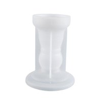 Bothyi - Portavelas De Silicona Modelo Fundición De Resina Epoxi Para Portavelas De Pilar 11,2 Cm X 8,4 Cm X 8,4 Cm