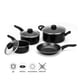 thumbnail image 1 of Batería de Cocina Aluminio 7 Piezas Color Negro, 1 of 8