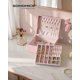 thumbnail image 2 of Caja de joyería SONGMICS de 2 niveles rosa con asa, 2 of 6