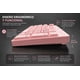 thumbnail image 5 of Kit Teclado Mouse Mousepad Rosado Rosa Alambrico Usb Luz Rgb rosa, 5 of 8