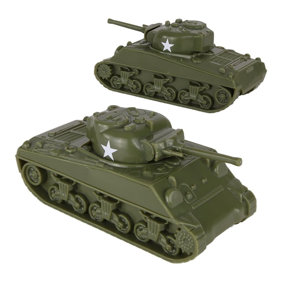 Tanques De Juguete Bmc Cts Sherman Ww2 15 Cm Verde Od 2 Piezas
