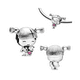 thumbnail image 5 of Charm Niña Con Oso de Peluche, 5 of 5